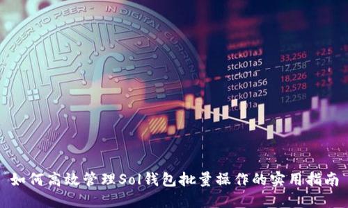 如何高效管理Sol钱包批量操作的实用指南