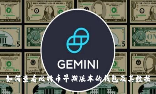 如何查看比特币早期版本的钱包及其数据