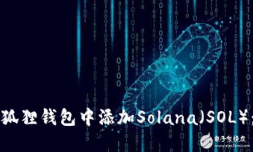 如何在小狐狸钱包中添加Solana（SOL）：详细指南